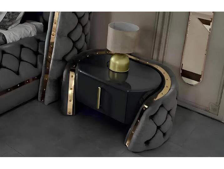 Xlmoebel Nachttisch Neuer Beistelltisch aus Holz für das Schlafzimmer mit modernem Design (1-St., Nachttisch), Hergestellt in Europa, schwarz von OTTO