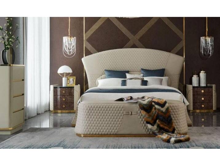 Xlmoebel Nachttisch Neuer Nachtisch im Design als Beistelltisch für das Schlafzimmer (Nachttisch), Hergestellt in Europa, braun von OTTO