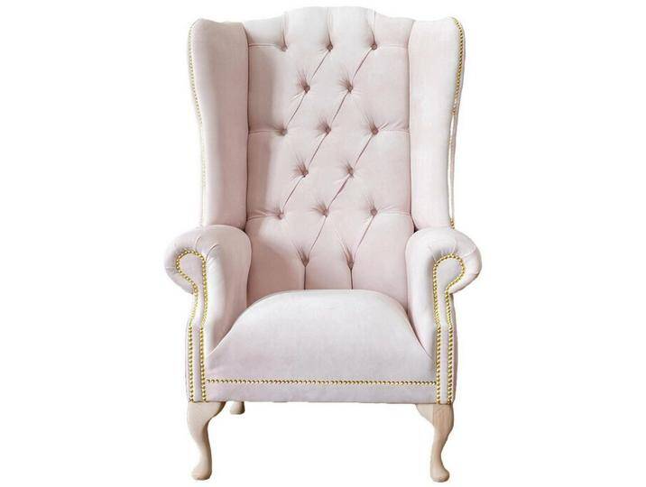 Xlmoebel Ohrensessel Einzelnes Sitzmöbel mit Designerstoffbezug - Chesterfield Polstermöbel (Sessel), Hergestellt in Europa, rosa von OTTO