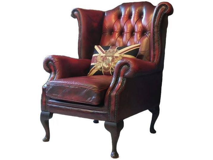 Xlmoebel Ohrensessel Fernsehsessel mit Chesterfield-Design und Textilpolsterung, neuwertig (Chesterfield Ohrensessel - 342), Hergestellt in Europa von OTTO