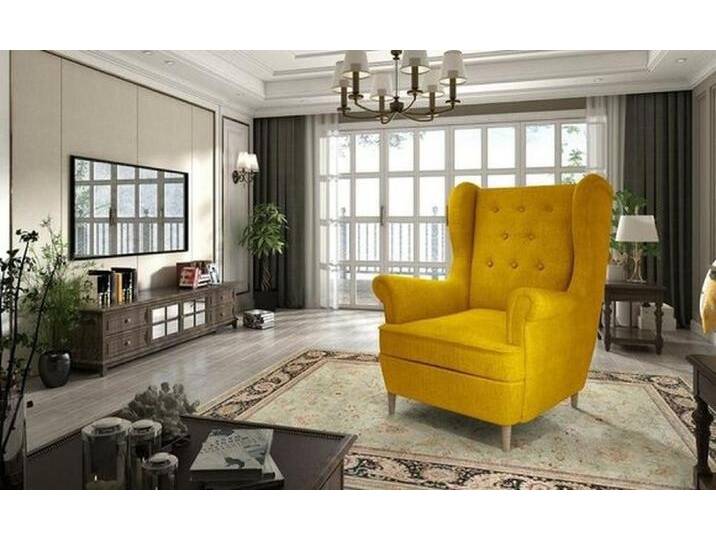 Xlmoebel Ohrensessel Sessel Design Couch Sofa Sitzer Leder Lounge Club Polster SOFORT, Hergestellt in Europa, gelb Xlmoebel Ohrensessel Sessel Design Couch Sofa Sitzer Leder Lounge Club Polster SOFORT, Hergestellt in Europa, gelb von OTTO