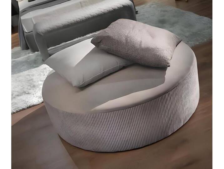 Xlmoebel Ottomane Fußstütze Sitzmöbel Sitzhocker Osmanischer Hocker Polsterhocker, Hergestellt in Italy, grau, Grau von OTTO