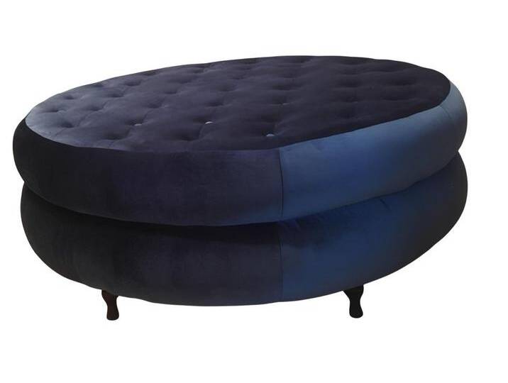 Xlmoebel Polsterhocker Neu Chesterfield Hocker Ottomane Rundhocker Fußhocker Chaise Pouf Big (1 St., HOCKER POLSTERHOCKER CHAISE DIVERSE FARBEN MESSINA) von OTTO