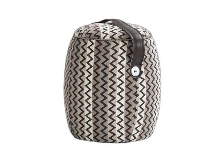 Xlmoebel Pouf Runder Schemel Aktuelle Möbel Fußstück Edles Design Sitzmöbel (1-St., Pouf), Hergestellt in Europa, grau von OTTO