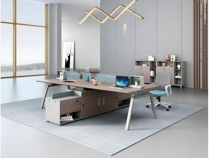 Xlmoebel Schreibtisch Arbeitsplatz-Set für Teamarbeit kombinierbare Projekttische (2tlg. Büro Set(Schreibtisch+Bücherregal), Hergestellt in Europa von OTTO