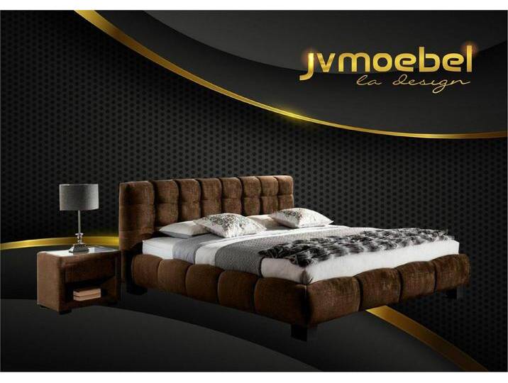 Xlmoebel Schlafzimmer-Set Bett Textil 2x Nachttisch 3 tlg. Schlafzimmer Set Möbel Modern Luxus, (3-tlg., Bett + 2x Nachttische), Hergestellt in Europa von OTTO