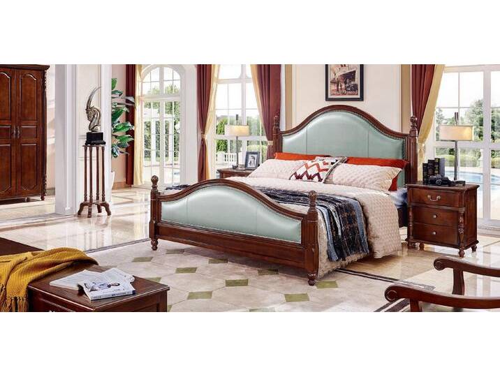 Xlmoebel Schlafzimmer-Set Design Betten klassisches Bett Luxus Möbel 2x Nachttische 3tlg., (1-tlg., 2x Nachttische, Bett), Hergestellt in Europa von OTTO