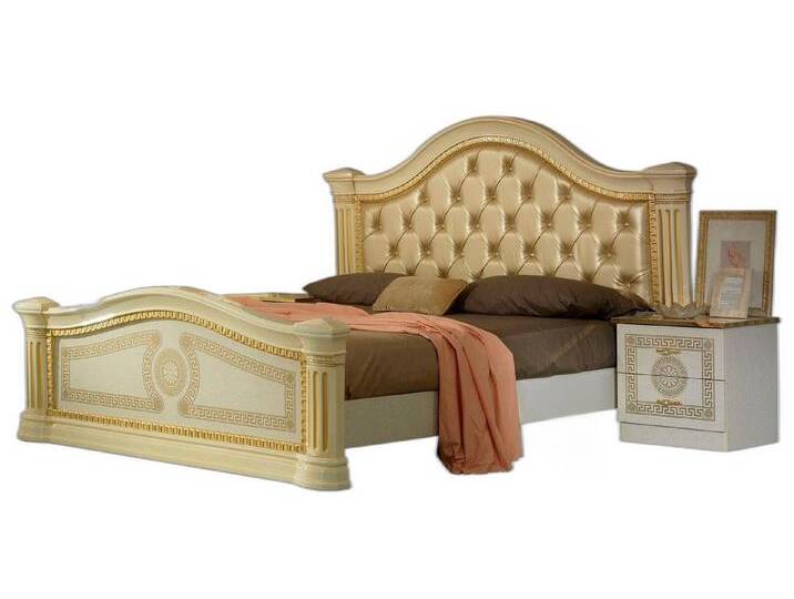 Xlmoebel Schlafzimmer-Set Design Schlafzimmer 3tlg. Bett 2x Nachttisch Klassischer Luxus Set, (3-tlg., Bett + 2x Nachttische), Hergestellt in Europa von OTTO