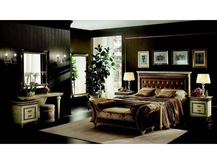 Xlmoebel Schlafzimmer-Set Design Schlafzimmer Set 7tlg. Bett Schminktisch Nachttisch, (7-tlg., 7tlg. Shlafzimmer Set), Hergestellt in Europa, beige von OTTO