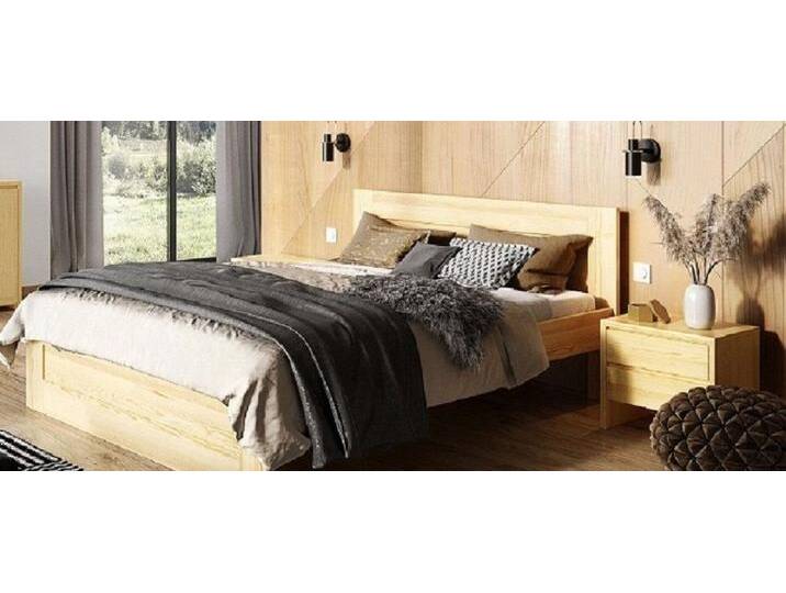 Xlmoebel Schlafzimmer-Set Schlafzimmermöbel-Set echtem Holz mit Massivholzbett und 2 Nachttisch, (3-tlg., Bett + 2x Nachttisch), Hergestellt in Europa von OTTO