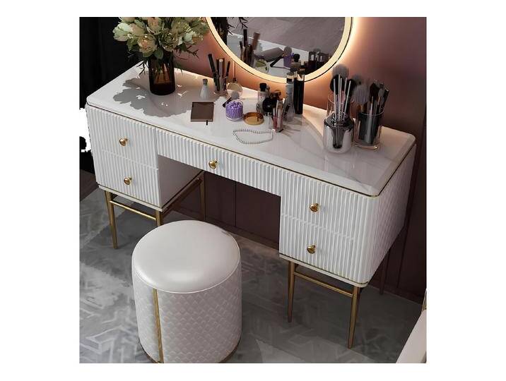 Xlmoebel Schminktisch Designer Konsole Tisch aus Holz - Moderne Kommode Sideboard Schrank (Schminktisch), Hergestellt in Europa, weiß von OTTO