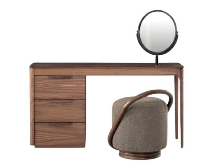 Xlmoebel Schminktisch Hochwertiges Schlafzimmer-Set mit Schminktisch, Spiegel und Hocker (2-St., 2tlg Schlafzimmer set(Schminktisch mit Spiegel +Hocker) von OTTO