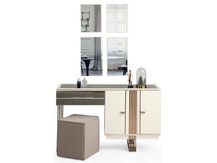 Xlmoebel Schminktisch Luxuriöser Konsolentisch für das Schlafzimmer im Möbeldesign (1-St., Schminktisch), Hergestellt in Europa, beige von OTTO