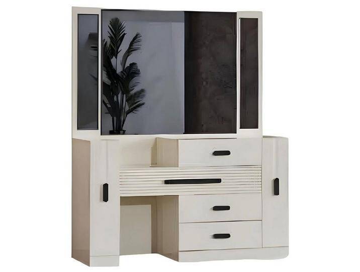 Xlmoebel Schminktisch Moderner Luxus-Schminktisch mit Spiegel für das Schlafzimmer in (Schminktisch), Hergestellt in Europa, weiß von OTTO
