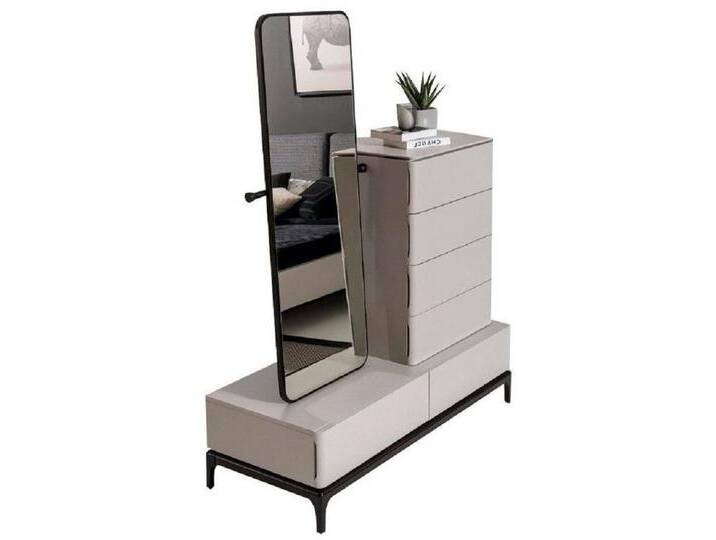 Xlmoebel Schminktisch Set Kommode mit Spiegel Kommoden Wohnzimmer Holz Still Modern weiß (Kommode mit Spiegel), Hergestellt in Europa, weiß von OTTO