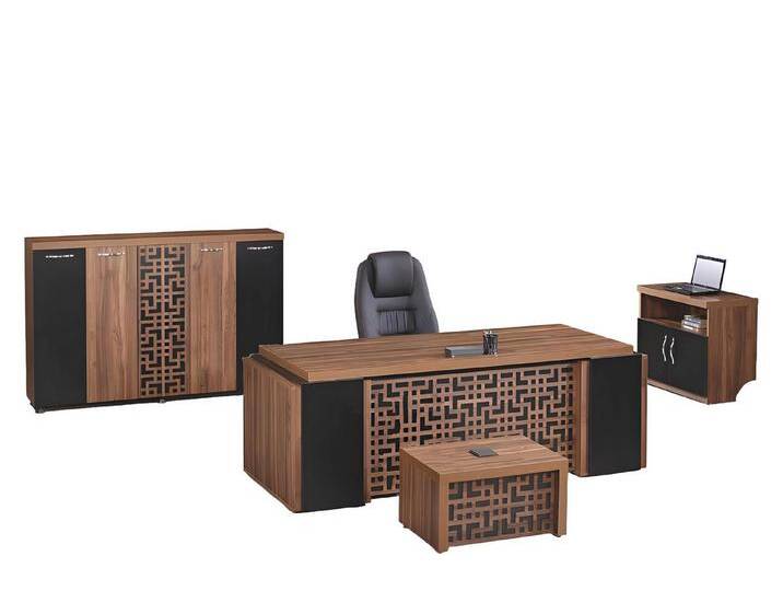 Xlmoebel Büromöbel-Set Bürokomplettset Büromöbel Schreibtisch Arbeitszimmer Bürotisch, (Büro Set 4tlg (Bürotisch + Kommode + Couchtisch + Schrank) von OTTO