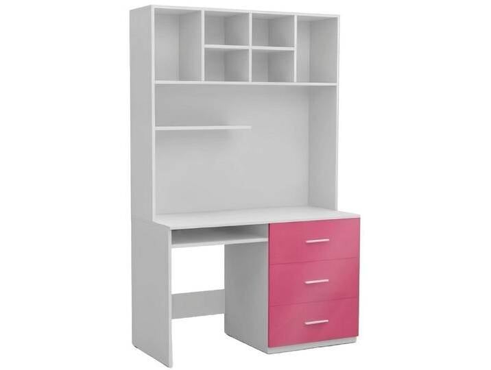 Xlmoebel Kinderschreibtisch Hochglanz Rosa Schreibtisch für Kinder- und Jugendzimmer - Neue (Schreibtisch), Hergestellt in Europa, rosa von OTTO