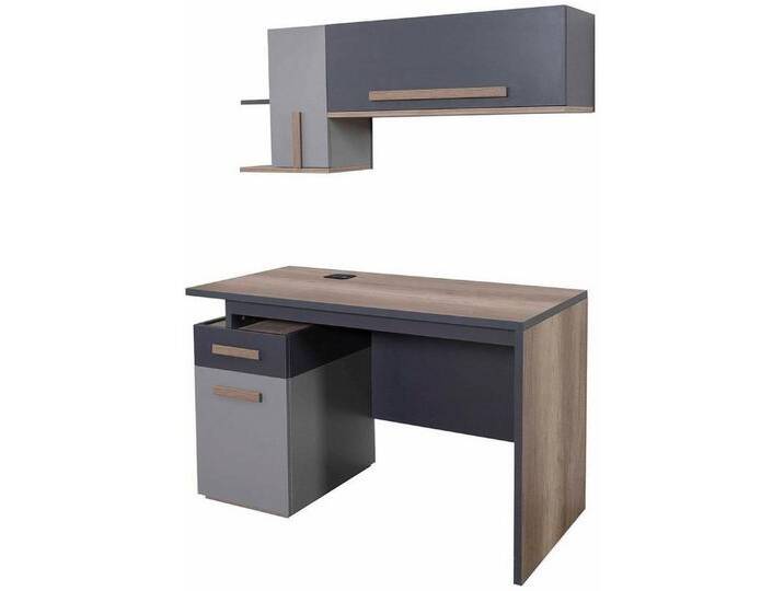Xlmoebel Schreibtisch Modernes Tisch Wandregal aus Holz für Jugend und Kinderzimmer Möbel (2-St., Schreibtisch + Wandregal), Hergestellt in Europa von OTTO