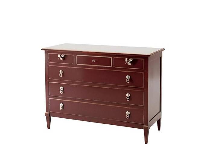 Xlmoebel Schubkastenkommode Neuer hochwertiger italienischer Holzkommodenschrank mit Regal (1 St., Kommode), Hergestellt in Europa, braun von OTTO