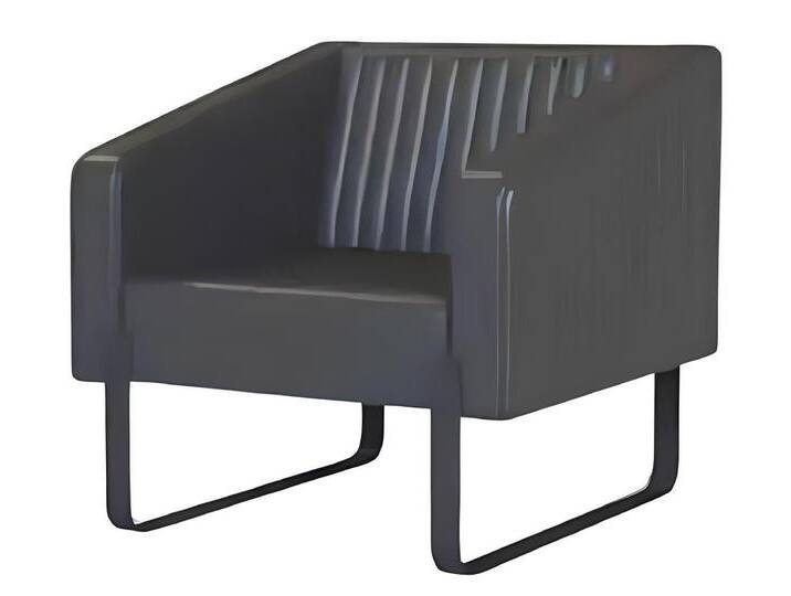 Xlmoebel Loungesessel Designer Sitzmöbel Polsterstuhl Textil 1 Platz Sofas Polyester (1-St., Sessel), Hergestellt in Europa, schwarz von OTTO