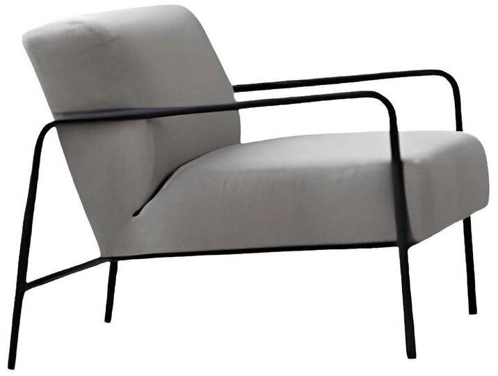 Xlmoebel Sessel Eleganter Grauer Sessel Luxuriöser Ohrensessel Wohnzimmer Edler (1-St., Sessel), Hergestellt in Europa, weiß von OTTO