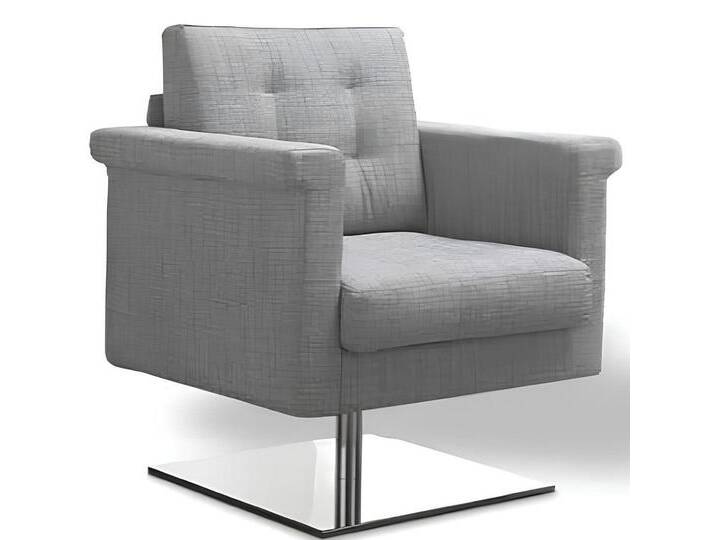 Xlmoebel Drehsessel Eleganter Drehsessel – Design trifft Funktionalität (1-St., Sessel), Hergestellt in Europa, silberfarben von OTTO