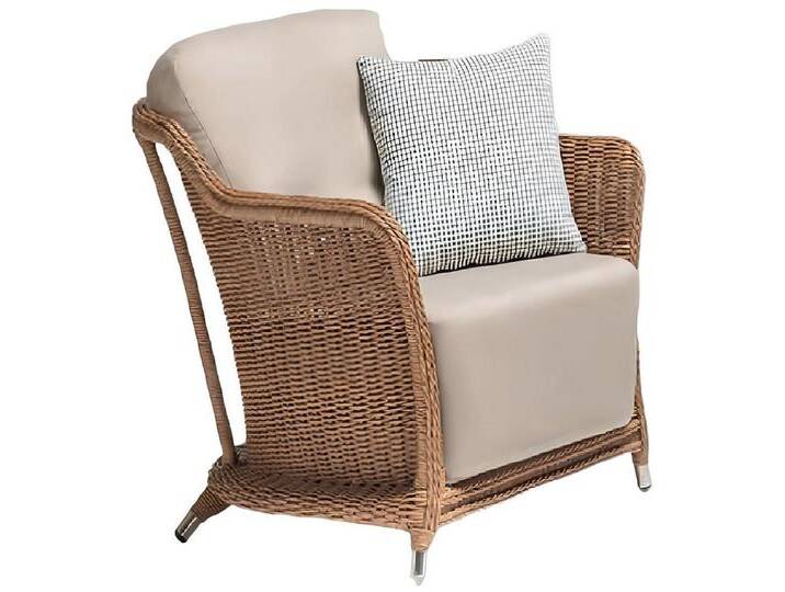 Xlmoebel Gartensessel Hochwertiger Rattan-Polstersessel in Beige mit luxuriösem Design (Sessel), Hergestellt in Europa, beige von OTTO