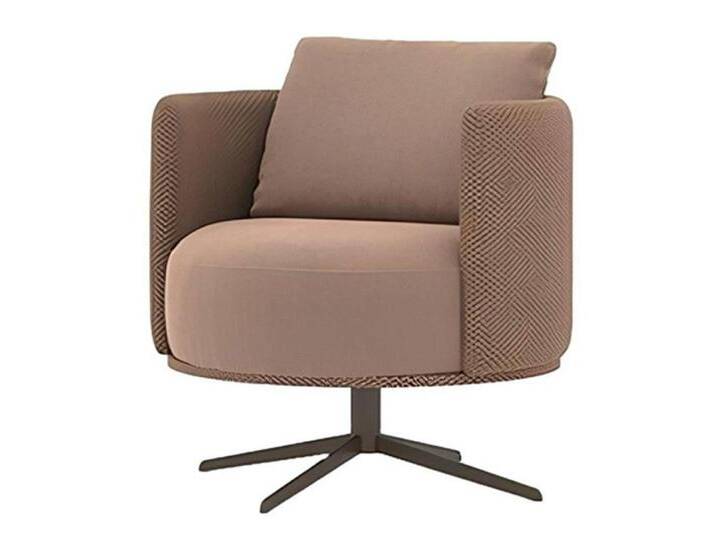Xlmoebel Drehsessel Hochwertiger Stoff-Sessel für das Wohnzimmer - Moderne Designermöbel (1-St., Sessel), Hergestellt in Europa, braun von OTTO