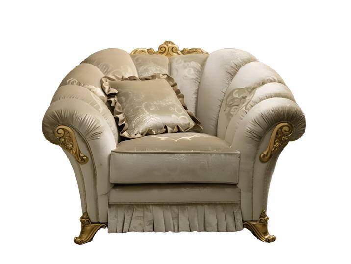 Xlmoebel Sessel Lounge Club Relax Sessel in Beige mit Polsterung aus Leder (1-St., Sessel), Hergestellt in Europa, beige von OTTO