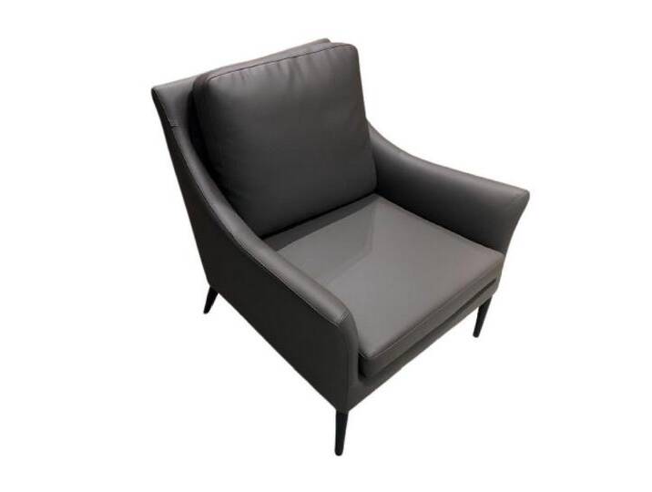 Xlmoebel Sessel Lounge-Stuhl Cocktailsessel Bar-Stuhl Ledersofa Design Neu Clubsessel (Sessel), Hergestellt in Europa, schwarz von OTTO