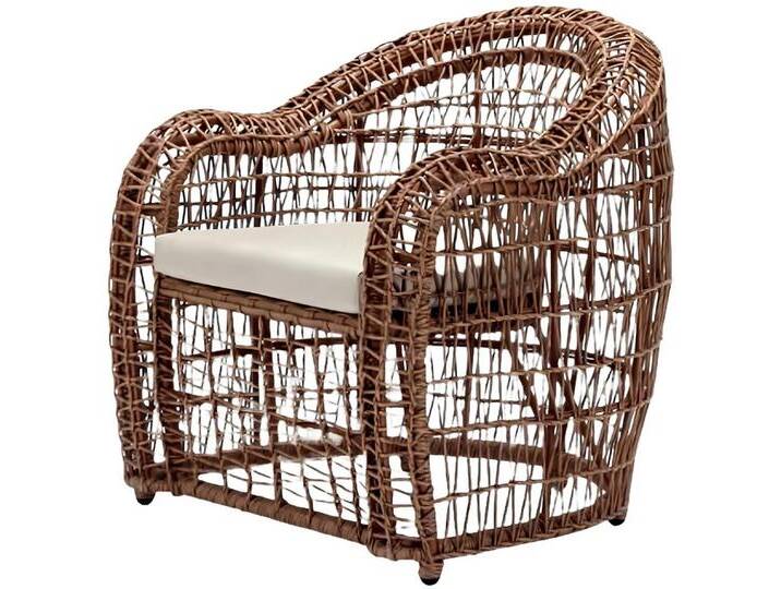 Xlmoebel Gartensessel Luxuriöser Rattan-Sessel mit modernem Design und brauner Polsterung (Sessel), Hergestellt in Europa, braun von OTTO