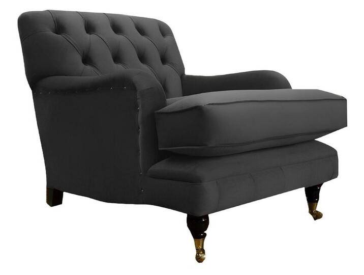 Xlmoebel XXL-Sessel Moderne Möbel für das Wohnzimmer: Schwarze Design-Lounge-Club-Sessel (Sessel), Hergestellt in Europa, schwarz von OTTO