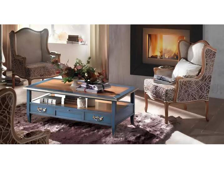 Xlmoebel Ohrensessel Neu Luxuriöser Couchtisch mit 2 Sesseln und einem Tisch (2x Sessel + Couchtisch), Hergestellt in Europa, braun von OTTO