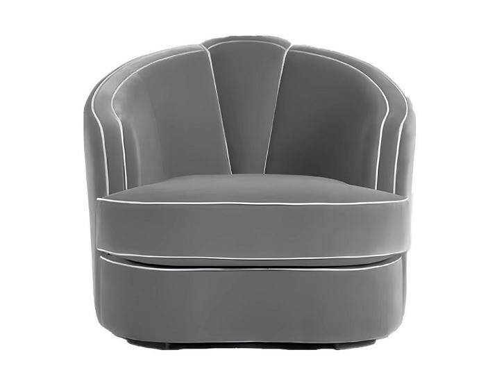 Xlmoebel Loungesessel Neue Gruppe von vier Metall-Loungesesseln im Design-Stil (4x Sessel), Hergestellt in Europa, grau von OTTO