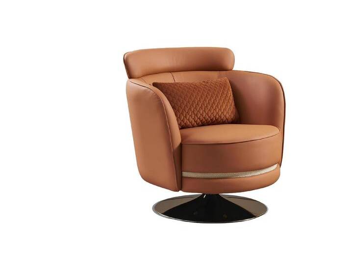 Xlmoebel Sessel Neuer drehbarer Polstersessel im Designstil für das Wohnzimmer (Sessel), Hergestellt in Europa, orange von OTTO