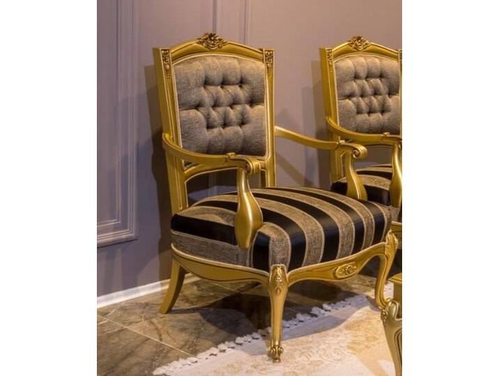Xlmoebel Armlehnstuhl Elegante Armlehnstühle für Esszimmer, Büro oder Wohnzimmer, Hergestellt in Europa, braun von elegante