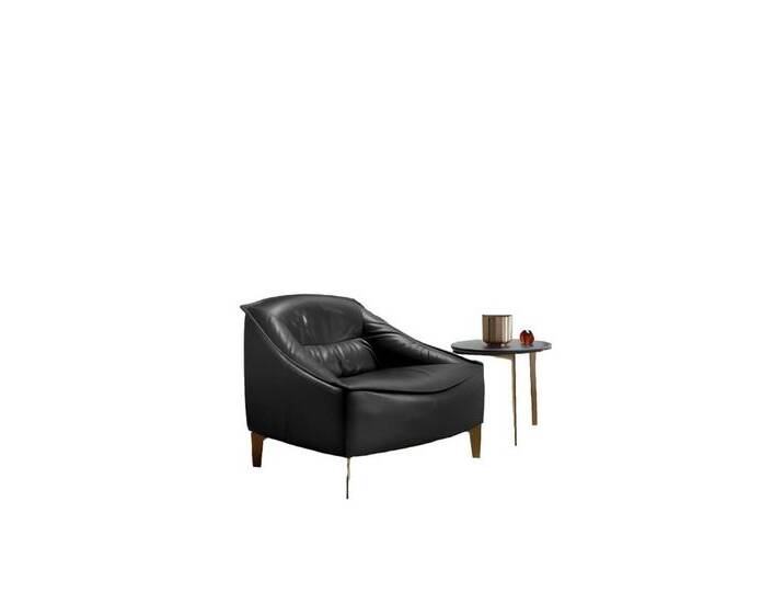 Xlmoebel Sessel Stuhl Polster Sitzmöbel Zeitgemäßes Design Leder Entspannungsstuhl (Sessel), Hergestellt in Europa, schwarz von OTTO
