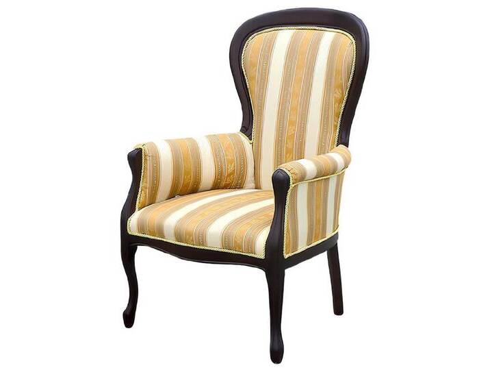 Xlmoebel Sessel Traditionelle Stühle mit Polsterung aus Textil, Stoff oder Leder (Klassischer Sessel Stuhl Königlich - Model W1) von OTTO