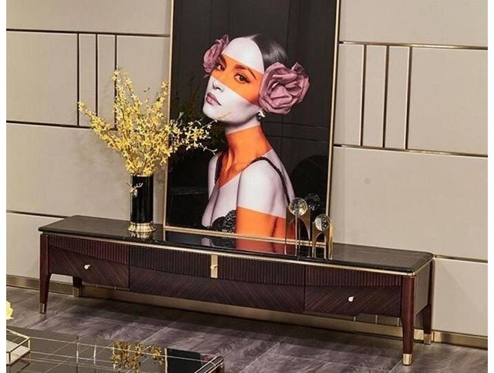 Xlmoebel Sideboard Designer Luxus Holz Kommode Sideboard Schrank - Neu & Edel (1 St., Sideboard), Hergestellt in Europa, braun von OTTO