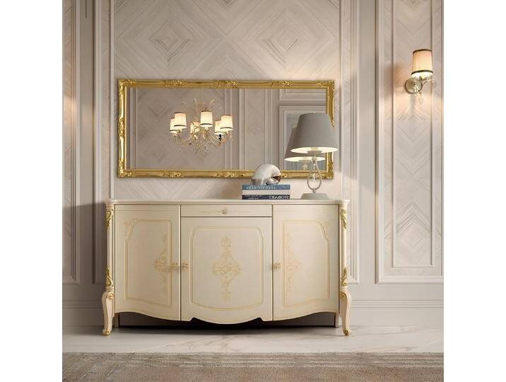 Xlmoebel Sideboard Italienisches Holz Lowboard im Designstil Barock für Möbel (Sideboard), Hergestellt in Europa, beige von OTTO