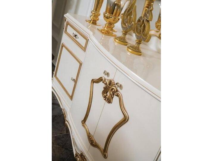 Xlmoebel Sideboard Neu Luxuriöse Holzschrank Möbel Anrichte Regal Sideboard Schrank (Sideboard), Hergestellt in Europa, weiß von OTTO