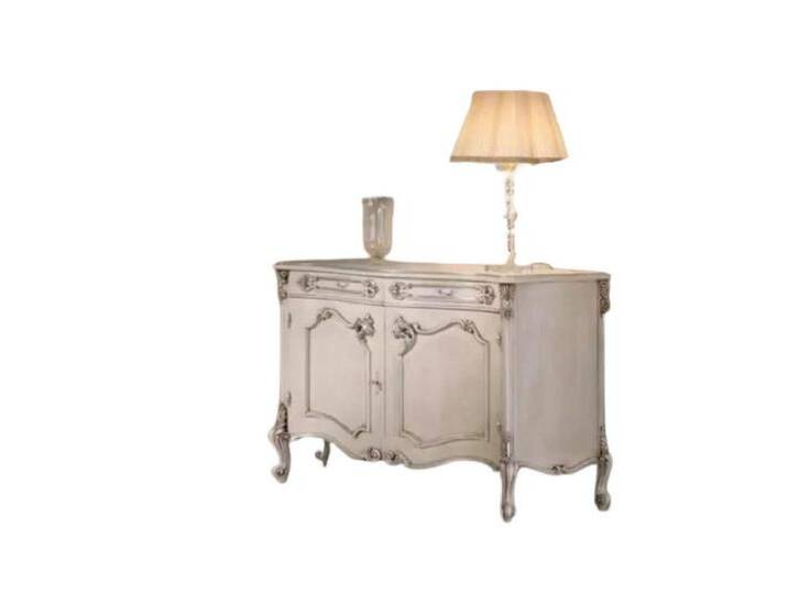 Xlmoebel Sideboard Neu Massivholz-Sideboard Anrichte in Braun Design-Kommode Schrank (1 St., Sideboard), Hergestellt in Europa, weiß von OTTO