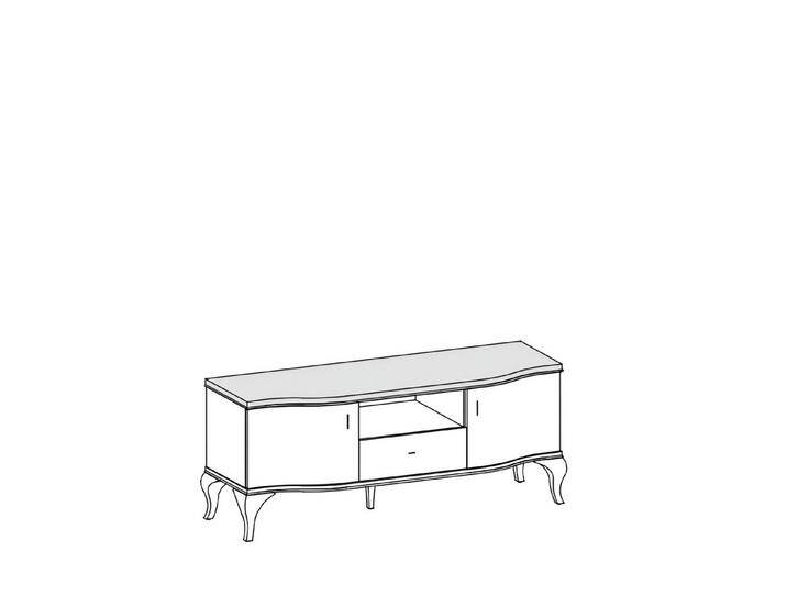 Xlmoebel Sideboard Traditioneller TV-Unterschrank Fernsehtisch Sideboard Möbelkommode (Sideboard), Hergestellt in Europa, weiß von OTTO