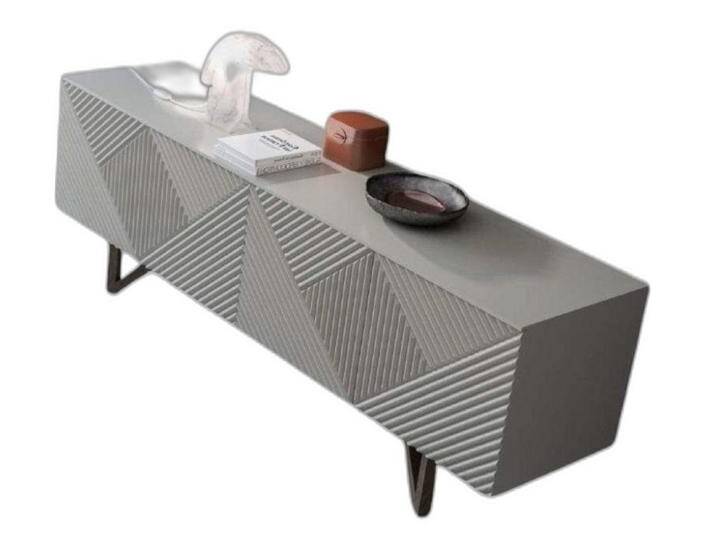 Xlmoebel Sideboard Zeitgemäße Grau Kommode Edle Anrichte Unterschrank mit Ablage Stil (1 St., Anrichte), Hergestellt in Europa, weiß von OTTO