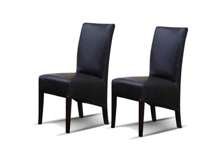 Xlmoebel Sitzgruppe Lehnstuhl Leder 2x Stühle Designer BEVELED Sofort, (2-tlg), Made in Europa, schwarz von OTTO