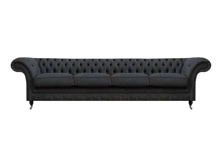 Xlmoebel Sofa Chesterfield Wohnzimmer Vierisitzer 4-Sitzer Couch, Made in Europa, grau von OTTO