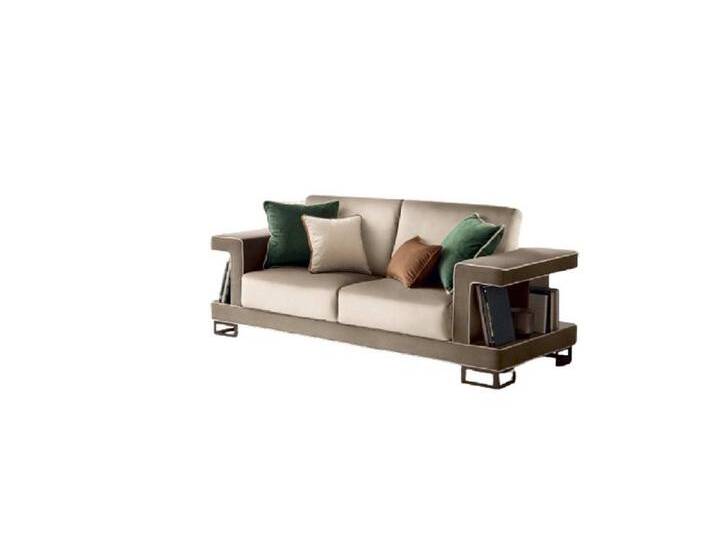 Xlmoebel Sofa Dreisitzer Leder Sofa Couch Polster Möbel 3-Sitzer Sitzmöbel, Hergestellt in Europa, beige von OTTO