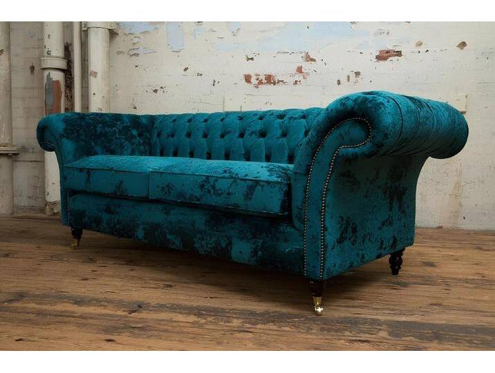 Xlmoebel Chesterfield-Sofa Dreisitzer Sofa mit Chesterfield Design, Polsterung aus Leder, Hergestellt in Europa Xlmoebel Chesterfield-Sofa Dreisitzer Sofa mit Chesterfield Design, Polsterung aus Leder, Hergestellt in Europa von OTTO