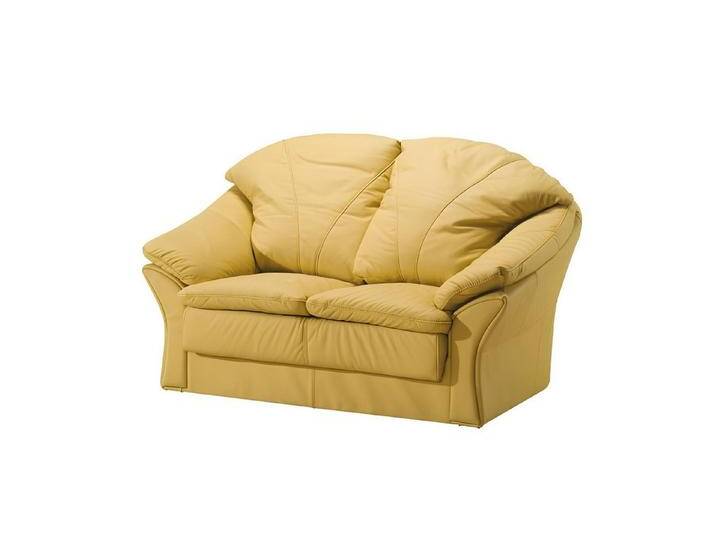 Xlmoebel 2-Sitzer Moderne Kunstleder Zweisitzer Couch in stylischem Design, Hergestellt in Europa, beige von OTTO