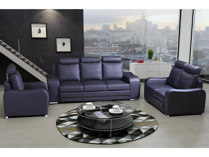 Xlmoebel 2-Sitzer Moderne Zweisitzer-Sofa in Kunstleder-Design, Hergestellt in Europa, schwarz von OTTO